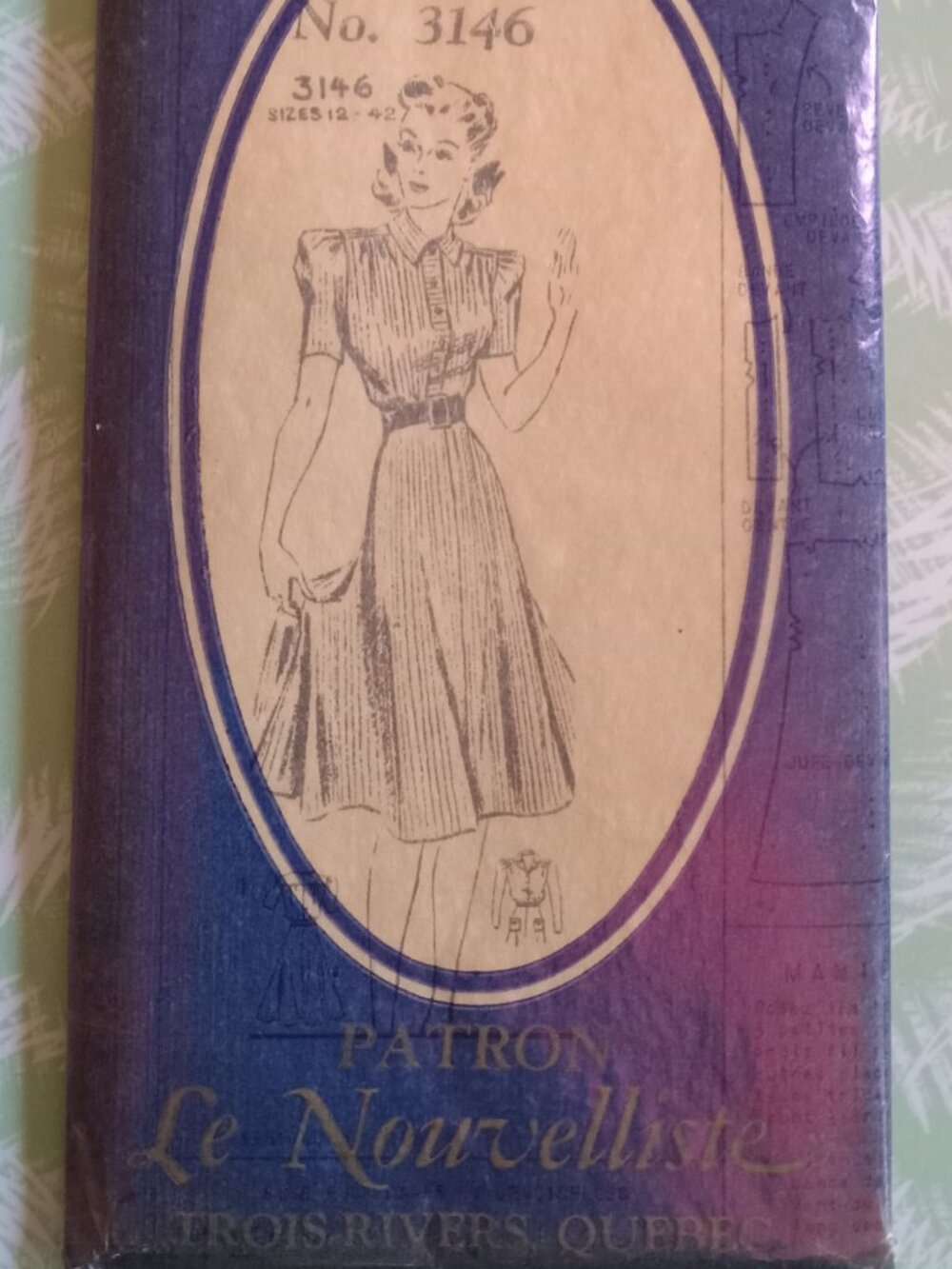 Vintage original pattern 1940